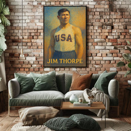 Jim Thorpe American Athlete Poster