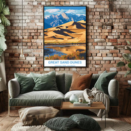 Great Sand Dunes National Park Scenic National Park Poster