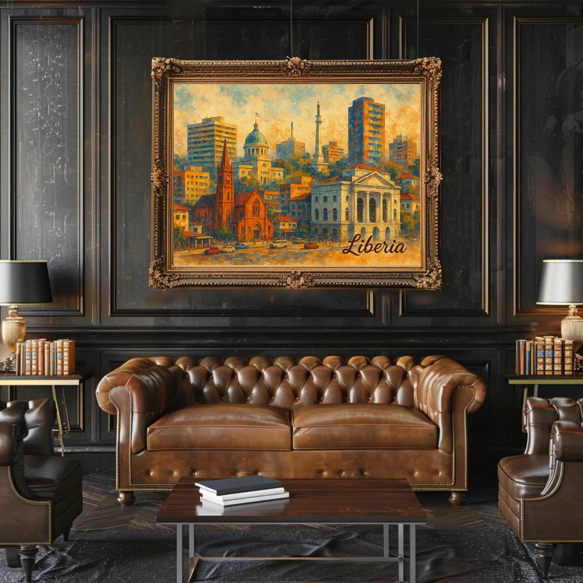 Liberia Cityscape Poster