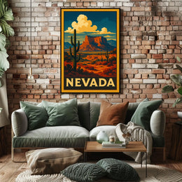 Nevada Desert Landscape Poster
