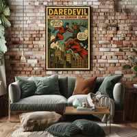 Daredevil Battles the Crimson Claw Poster PosterGoat