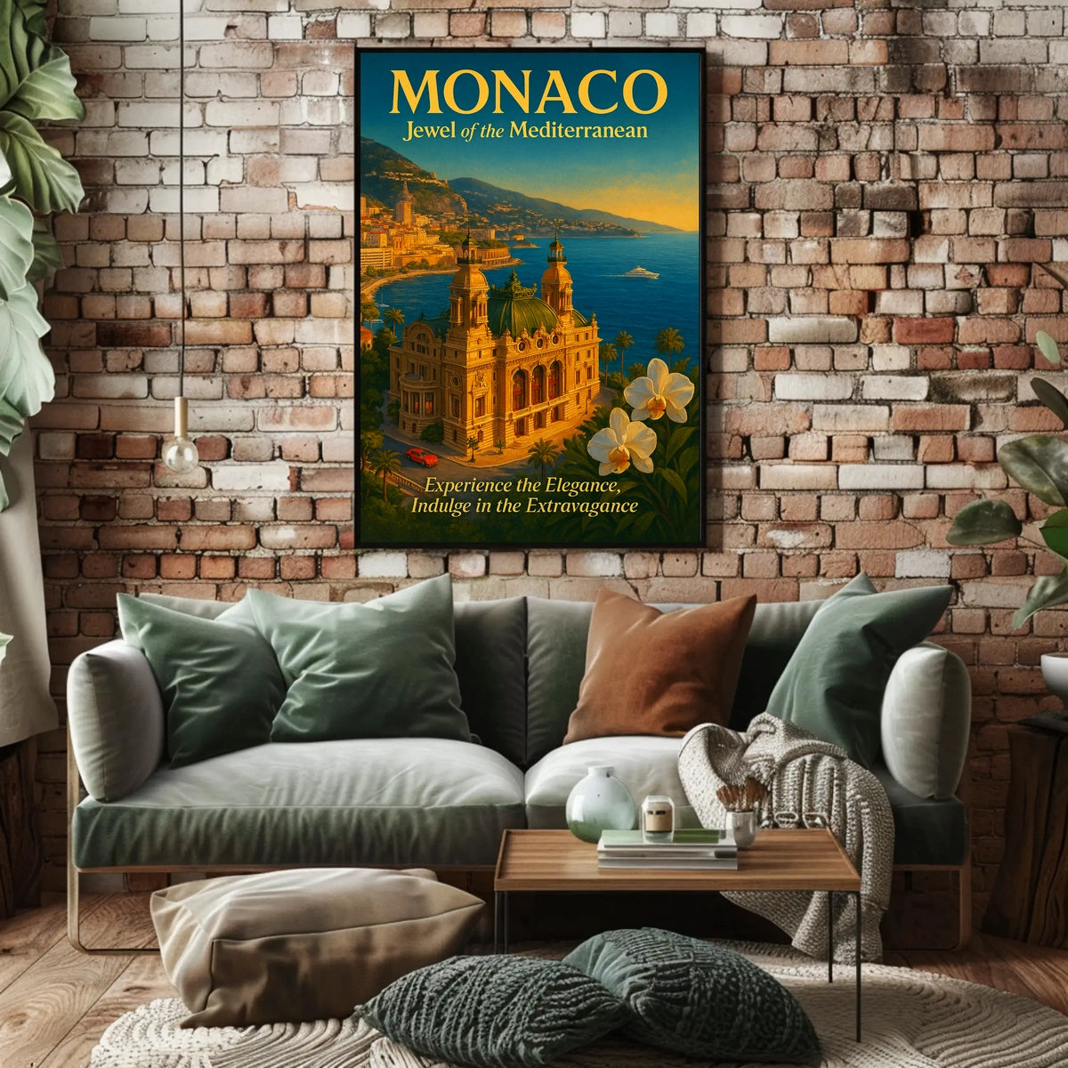 Monaco Jewel of the Mediterranean Poster