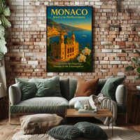Monaco Jewel of the Mediterranean Poster