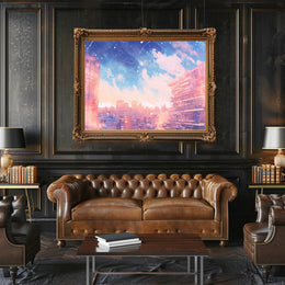 Dreamy Urban Skyline Poster