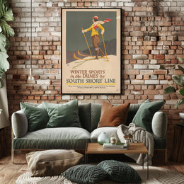 Winter Sports Adventure Travel Poster