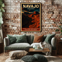 Navajo Arizona Tribal Lands Poster