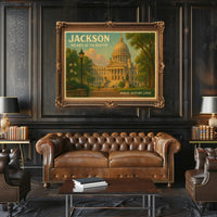 Jackson Heart of the South Travel Poster