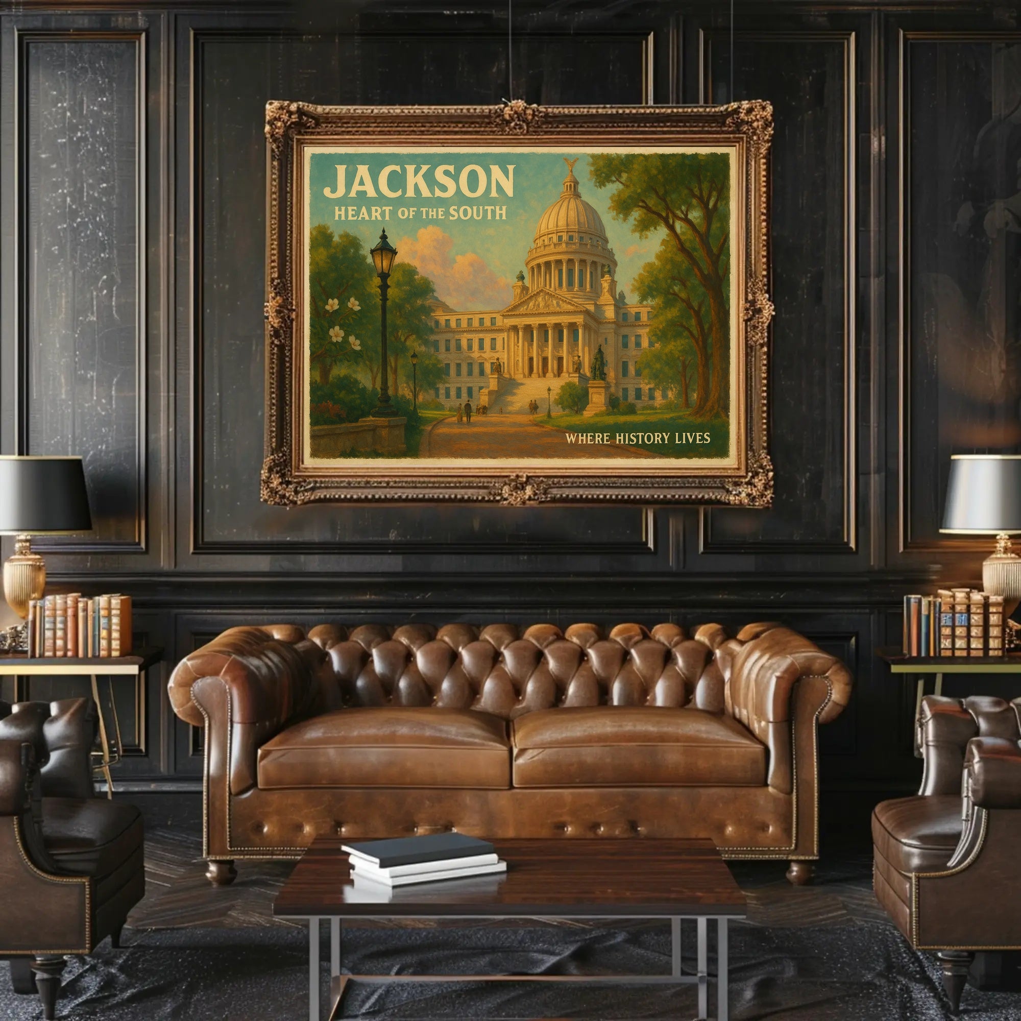 Jackson Heart of the South Travel Poster