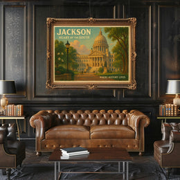Jackson Heart of the South Travel Poster