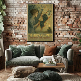 Eerie Vintage Mystery Artwork Unveiled in Artistic Poster