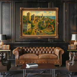 Monrovia Cityscape Vibrant Wanderlust Photography Poster