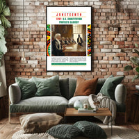 Black History and Constitution Educational Poster