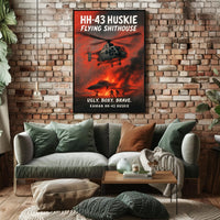 Kaman HH-43 Huskie Ugly. Boxy. Brave Poster PosterGoat