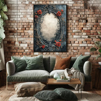 Ornate Floral Frame Poster
