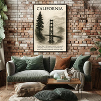 California The Golden State Poster PosterGoat