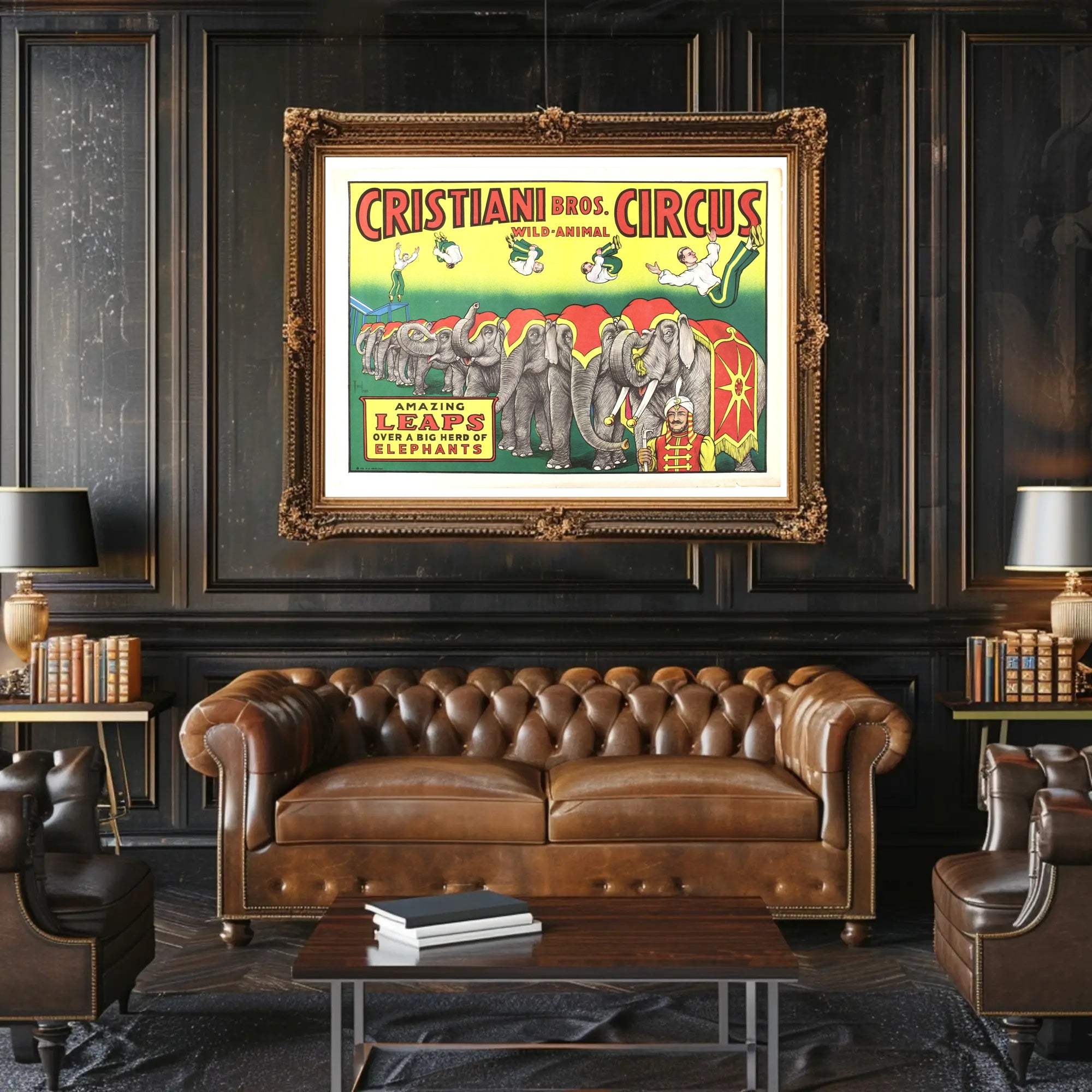 Cristiani Bros. Wild-Animal Circus Poster