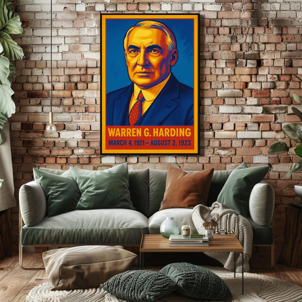 Warren G. Harding Presidential Term Poster