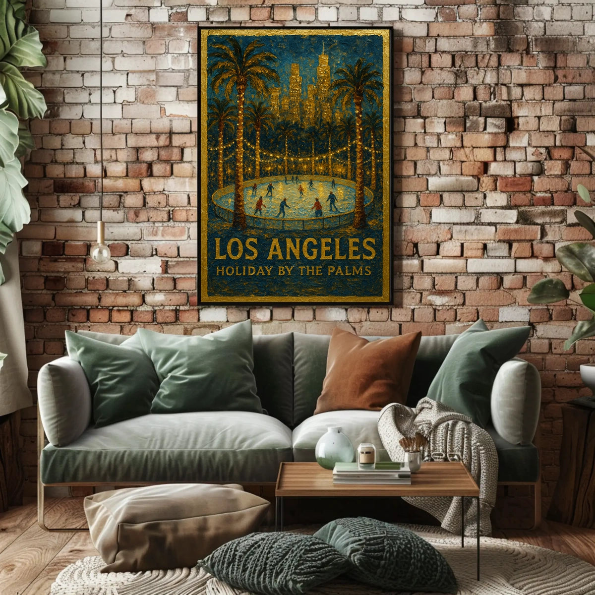 Los Angeles Holiday By The Palms Poster