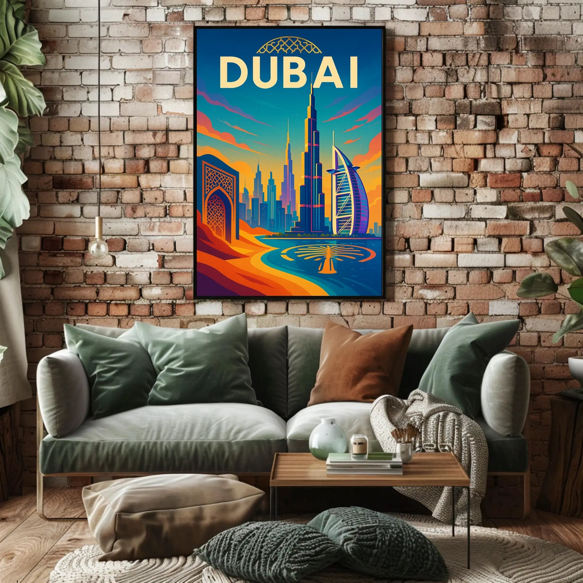 Dubai Poster City Of Wonders Vibrant Skyline For Travelers