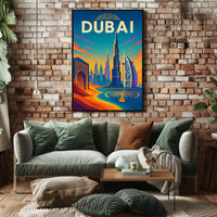 Dubai Poster City Of Wonders Vibrant Skyline For Travelers