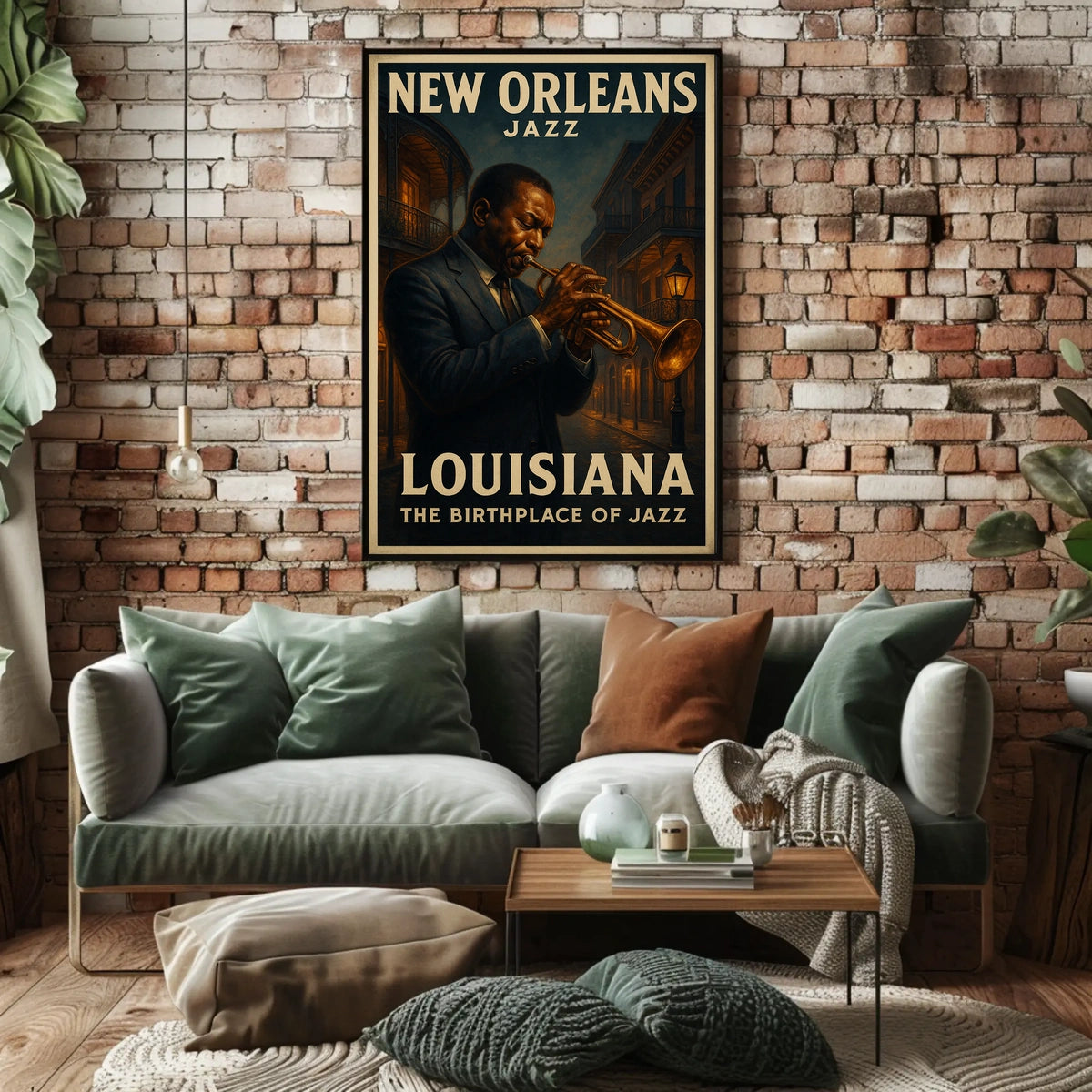 New Orleans The Birthplace Of Jazz Poster
