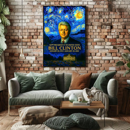 Bill Clinton 42nd President of the United States Presidential Masterpiece Series Poster