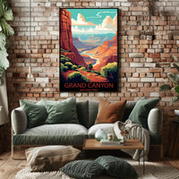 Majestic Canyon Vista Poster