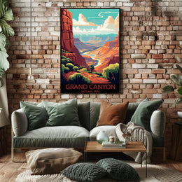 Majestic Canyon Vista Poster