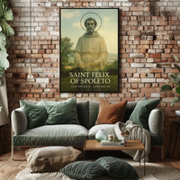 Saint Felix Of Spoleto Poster
