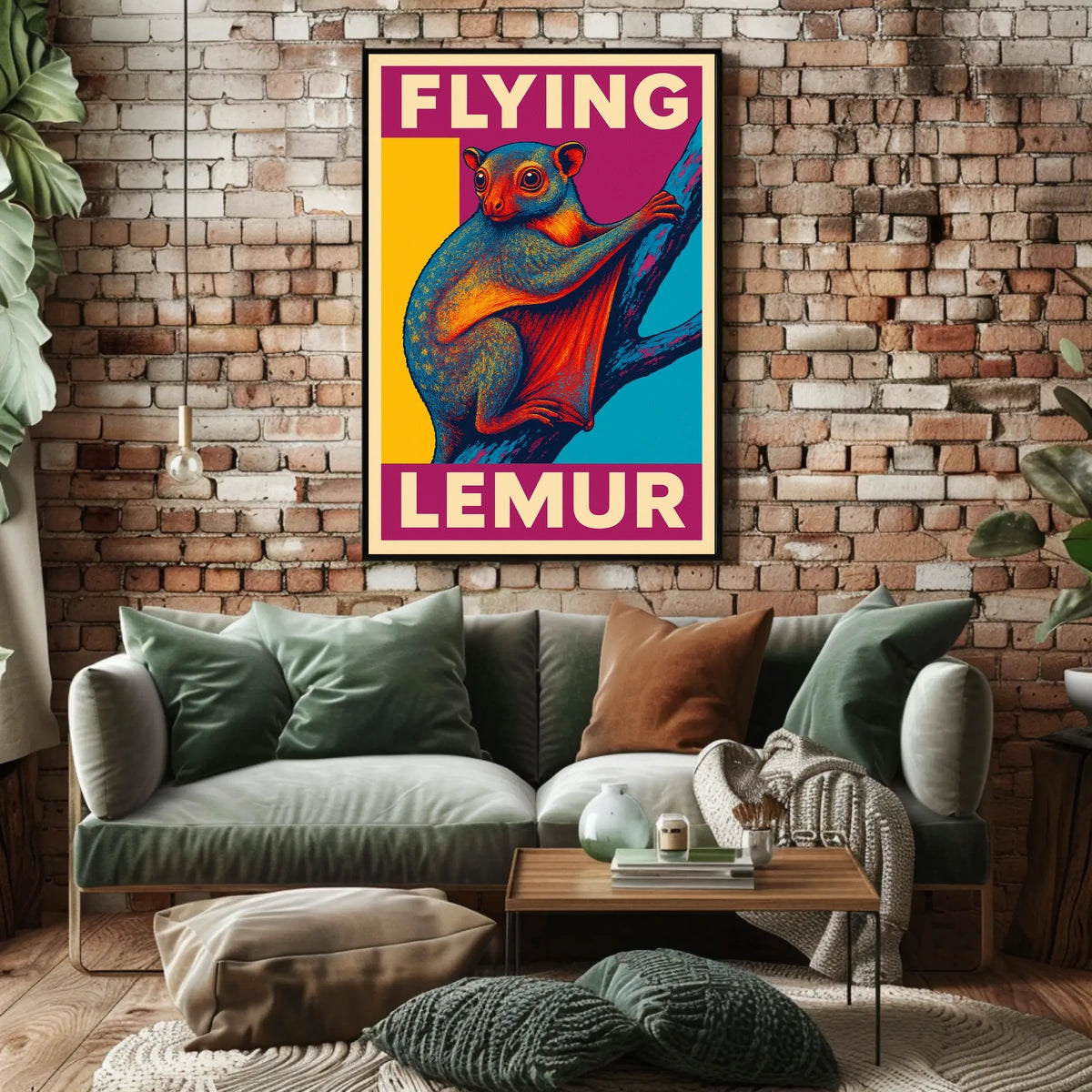 Flying Lemur Poster