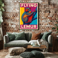 Flying Lemur Poster