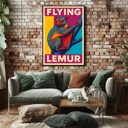 Flying Lemur Poster