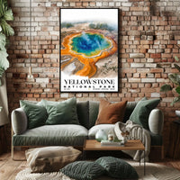 Yellowstone Watercolor Wall Art Poster