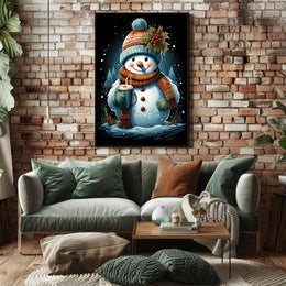Winter Wonderland Snowman Poster