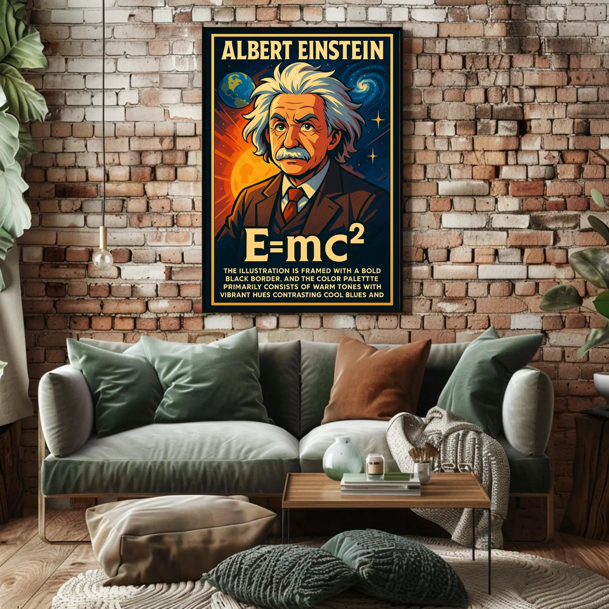 Einstein Scenic EMC2 Portrait Study Poster