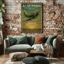 A-1 Skyraider The Workhorse of the Skies Poster