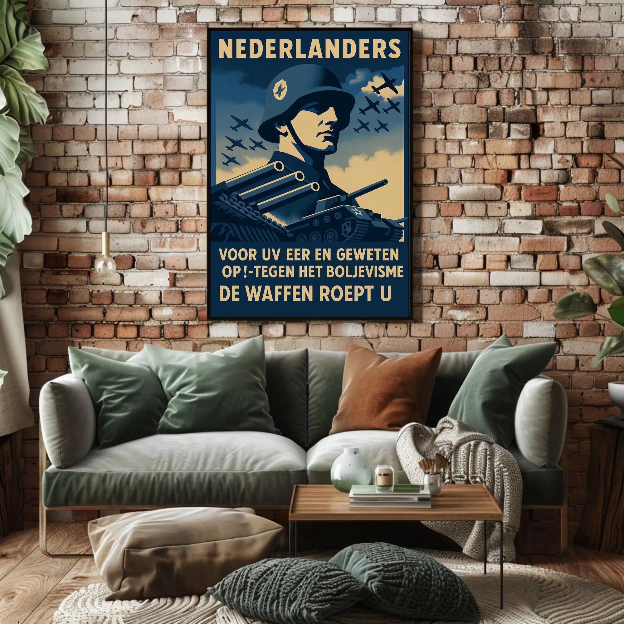 WWII Rallying Call Against Bolshevism Propaganda Poster