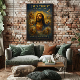 Divine Renaissance Jesus Artwork Motivational or Quote Poster