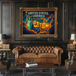 United States Travel Poster: Land of Freedom