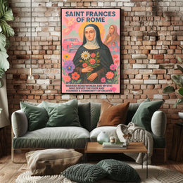 Saint Frances Of Rome Poster