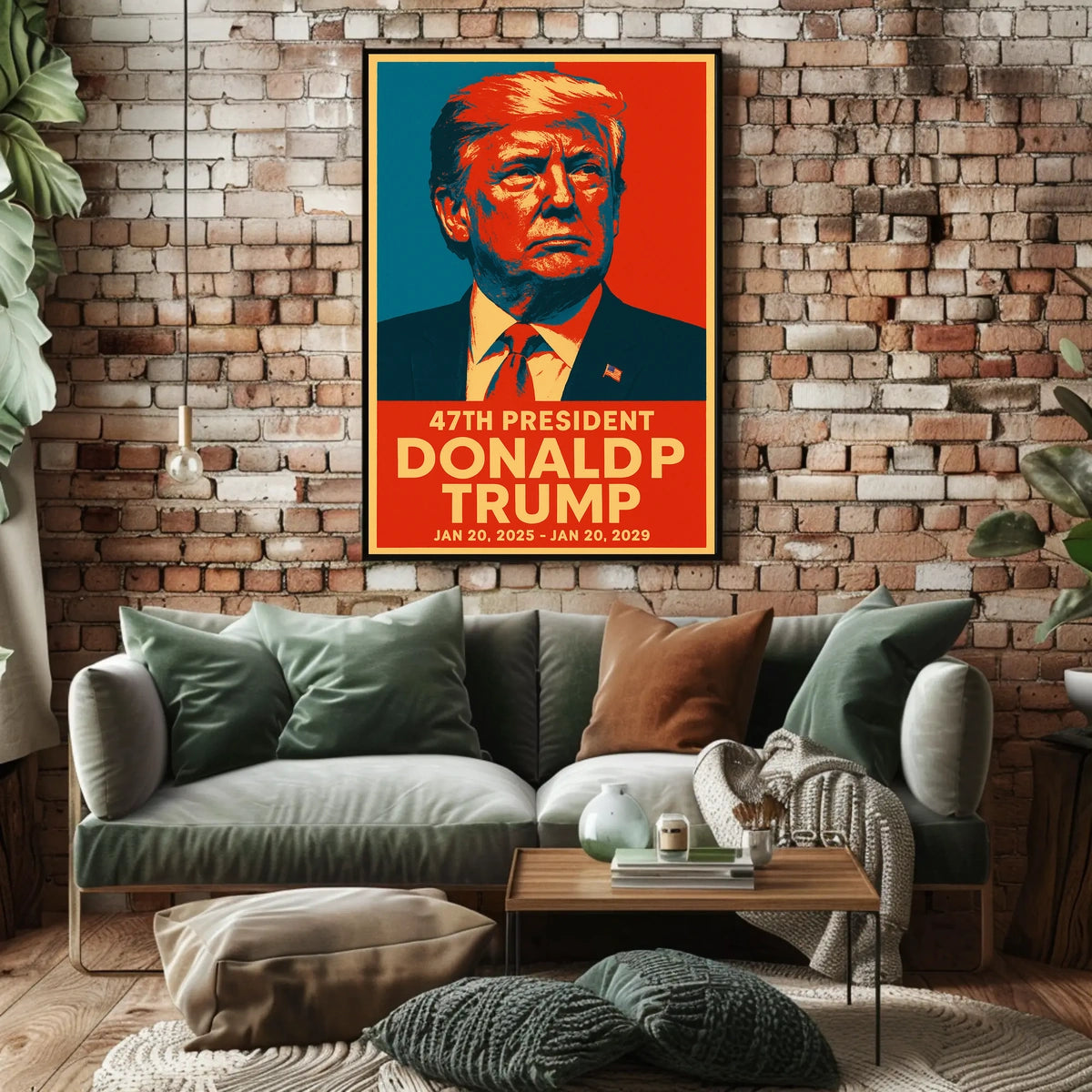 Trump Visionary Leadership Pop Art Patriotic Poster