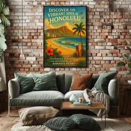 Discover The Vibrant Soul Of Honolulu Poster