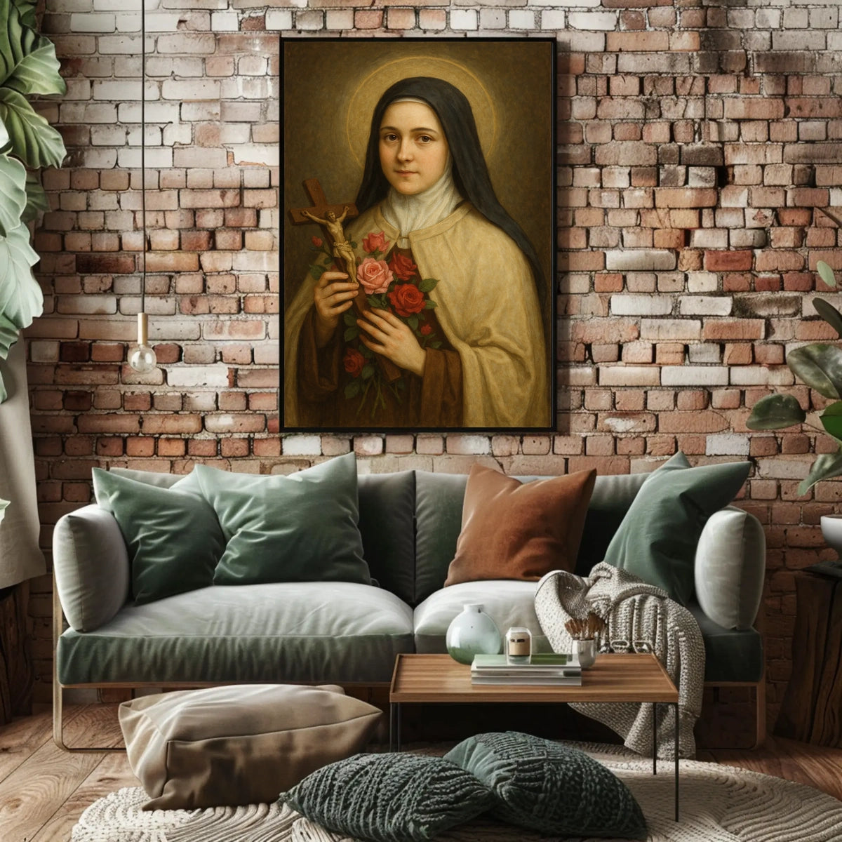 Portrait Of A Saintly Figure Poster