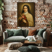Portrait Of A Saintly Figure Poster