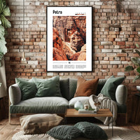 Petra Treasury Art Print Cultural or Heritage Poster PosterGoat