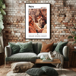 Petra Treasury Art Print Cultural or Heritage Poster PosterGoat