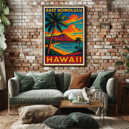 East Honolulu, Hawaii Poster