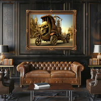 Fierce Steampunk Hybrid Vehicle Fantasy or Mythology Poster