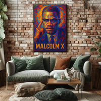 Malcolm X Iconic Leader Poster