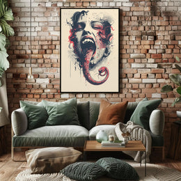 Serpent's Embrace Art Print Poster for Home Decor PosterGoat